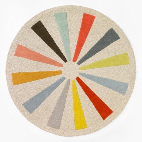 Algopix Similar Product 15 - DwellStudio Pinwheel 5' Round Rug