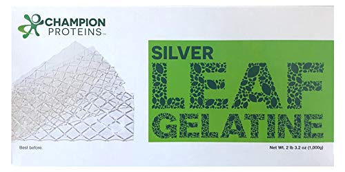 Algopix Similar Product 1 - Silver Leaf Gelatin Sheets 400 Sheets