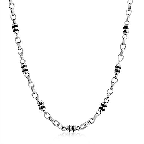 Algopix Similar Product 19 - Bling Jewelry Mens Black Fancy Mechanic