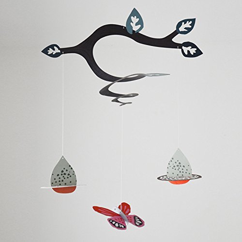Algopix Similar Product 16 - Wee Gallery Garden Spiral Mobile