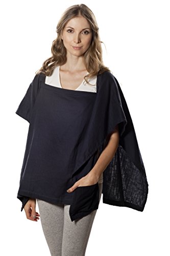 Algopix Similar Product 4 - Poncho Baby Nursing Cover, Square Black