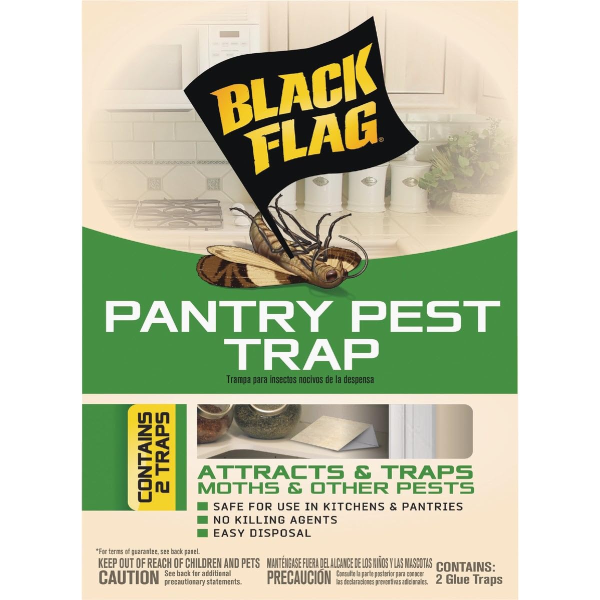 Algopix Similar Product 13 - Black Flag Pantry Pest Glue Trap 2