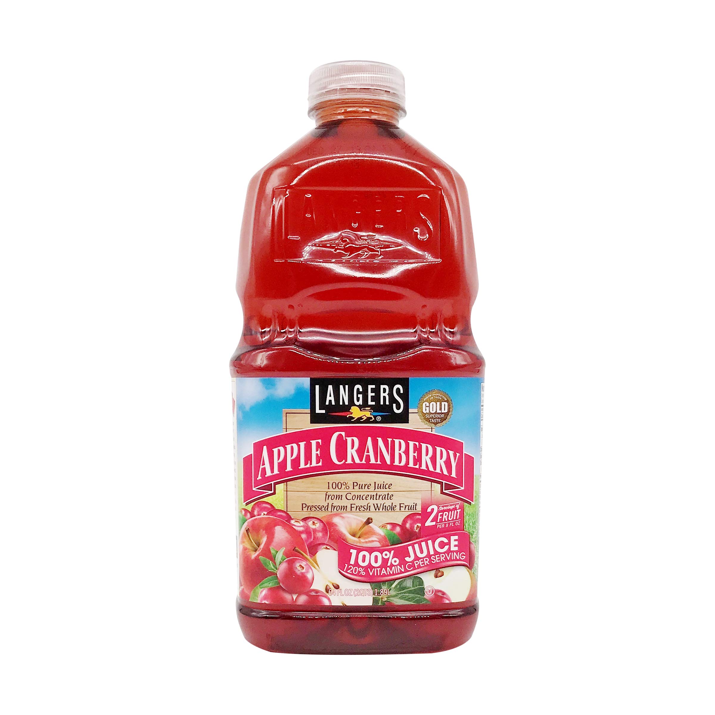 Algopix Similar Product 6 - LANGER Apple Cranberry Juice, 64 FZ