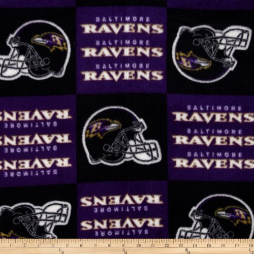 Algopix Similar Product 13 - NFL Fleece Baltimore Ravens Squares