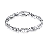 Algopix Similar Product 15 - Infinity Symbol CZ Link Love Tennis