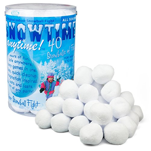 Algopix Similar Product 13 - Indoor Snowball Fight SNOWTIME ANYTIME