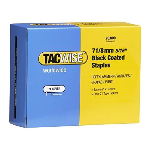 Algopix Similar Product 15 - Tacwise Type 71 8mm Black Staples for