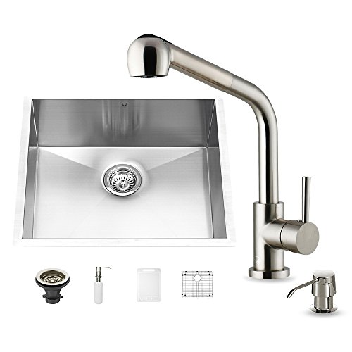 Algopix Similar Product 4 - VIGO 23 inch Undermount Single Bowl 16