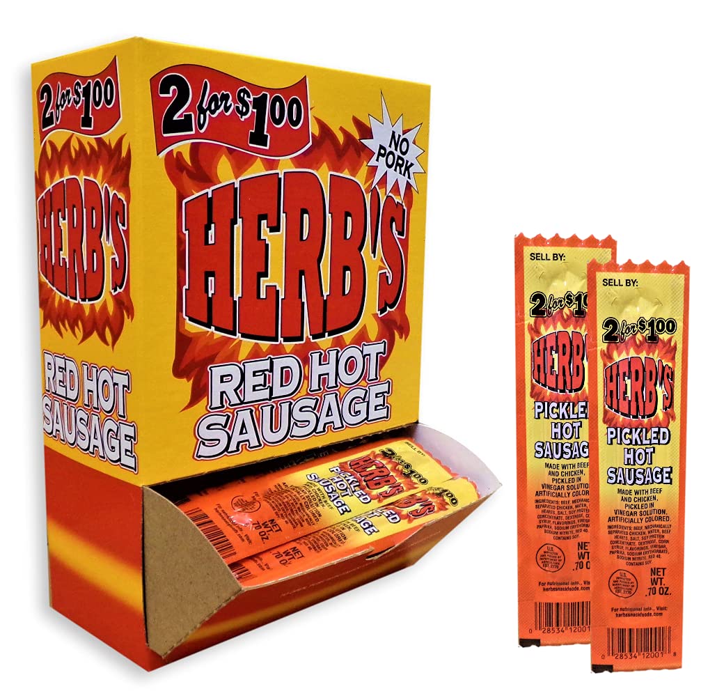 Algopix Similar Product 4 - Herb's Red Hot Sausage 50ct 2 for $1