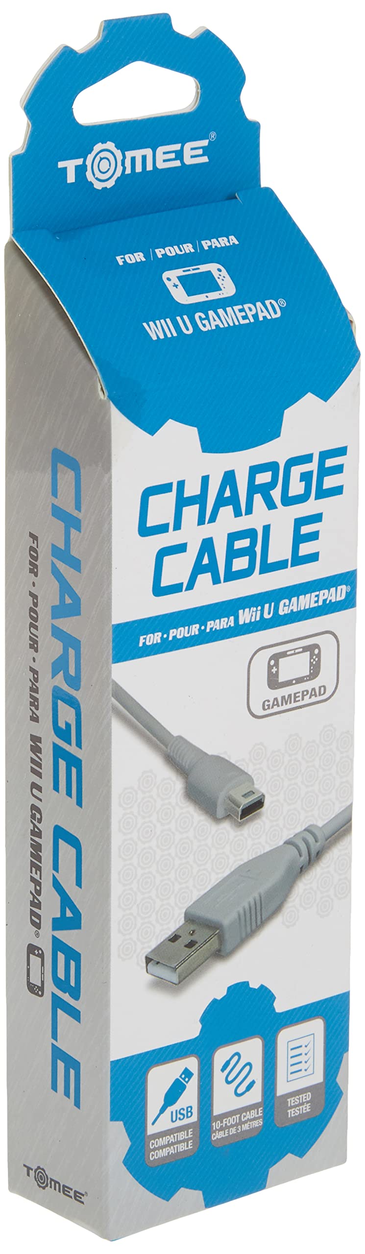 Algopix Similar Product 9 - Tomee Charge Cable for Wii U GamePad