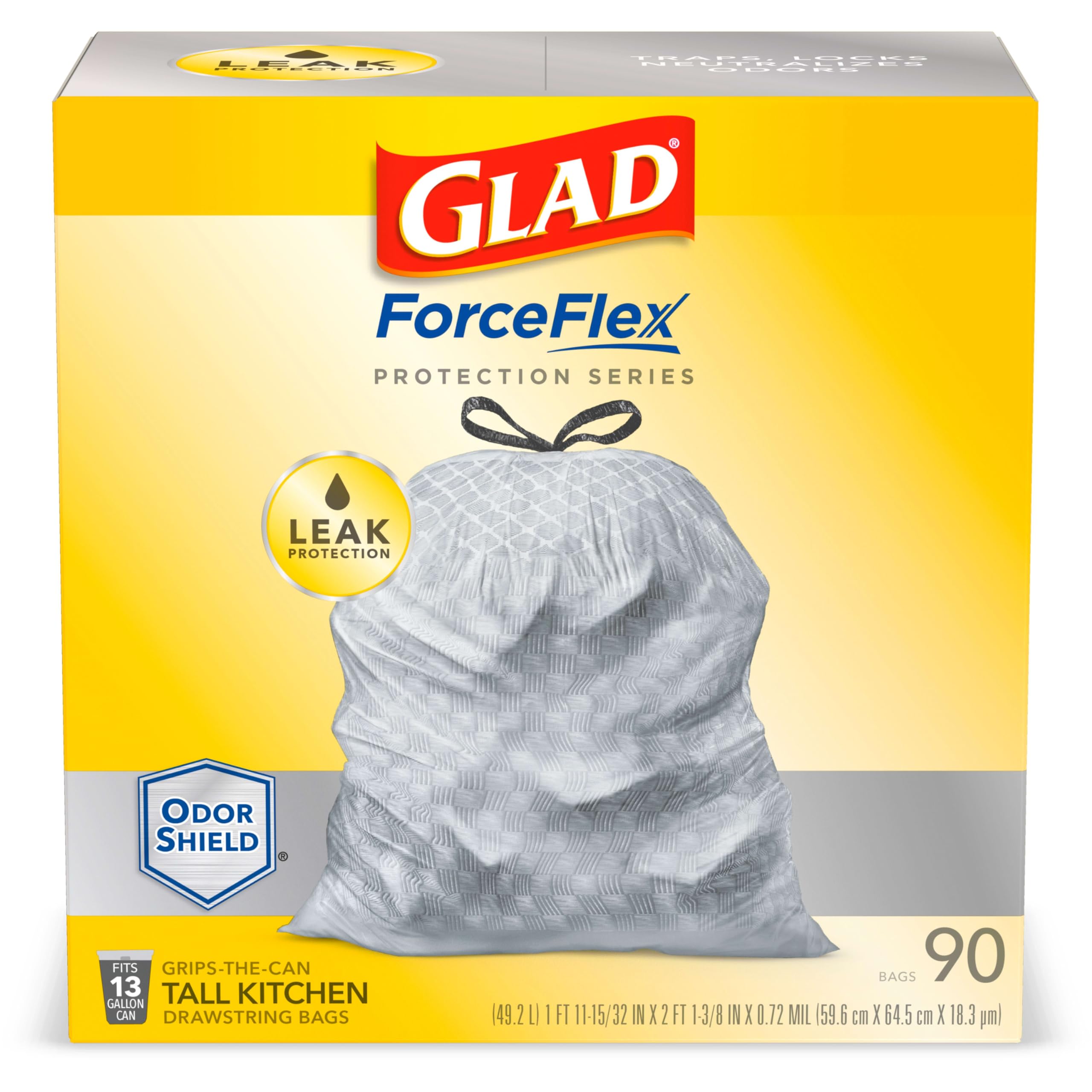 Algopix Similar Product 19 - Glad Trash Bags ForceFlex Protection