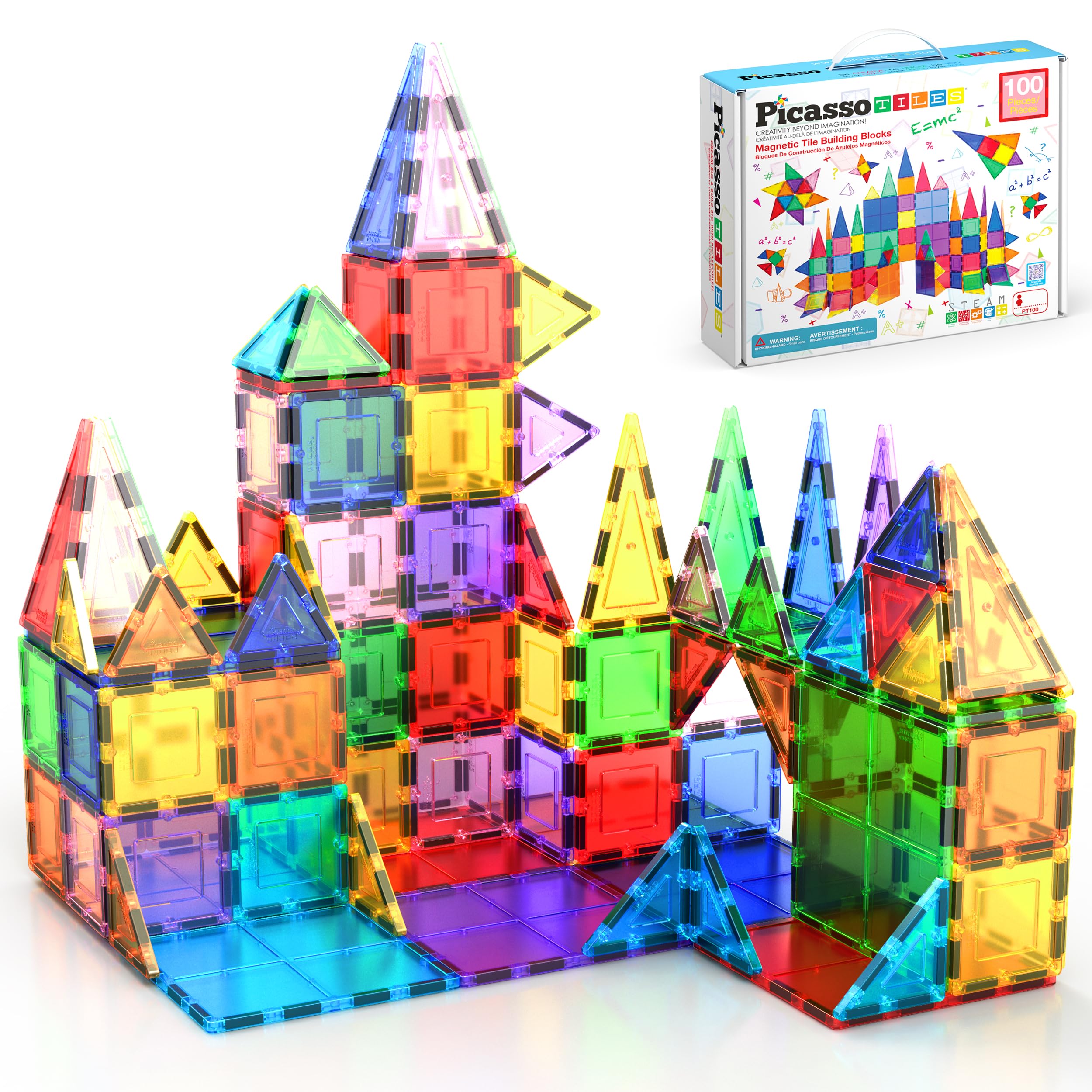 Algopix Similar Product 4 - PicassoTiles 100 Piece Set 100pcs