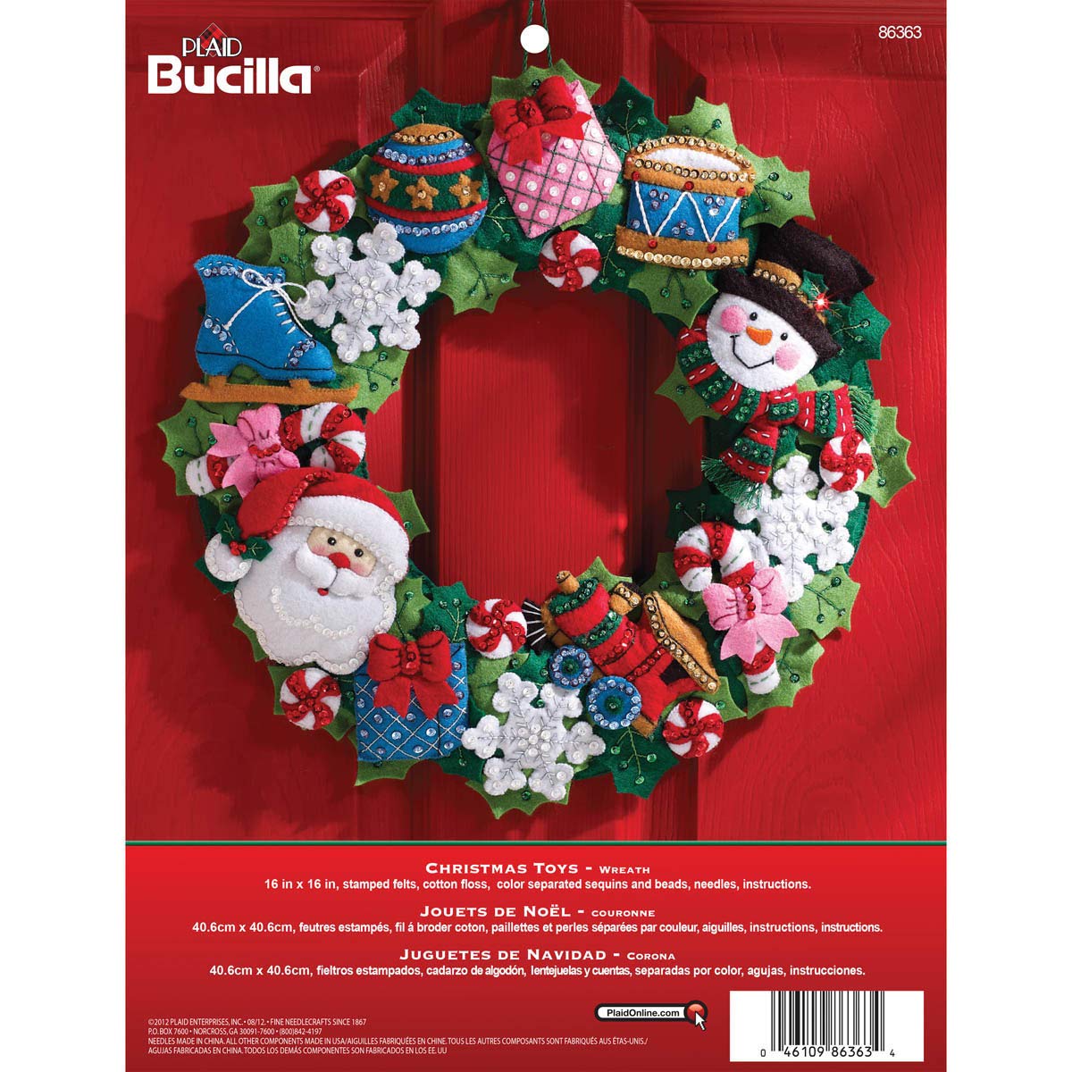 Algopix Similar Product 7 - Bucilla Felt Applique Wall Hanging