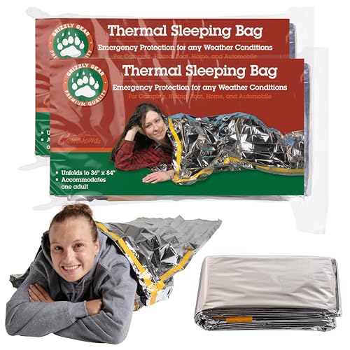 Algopix Similar Product 14 - Emergency Thermal Mylar Sleeping Bags 