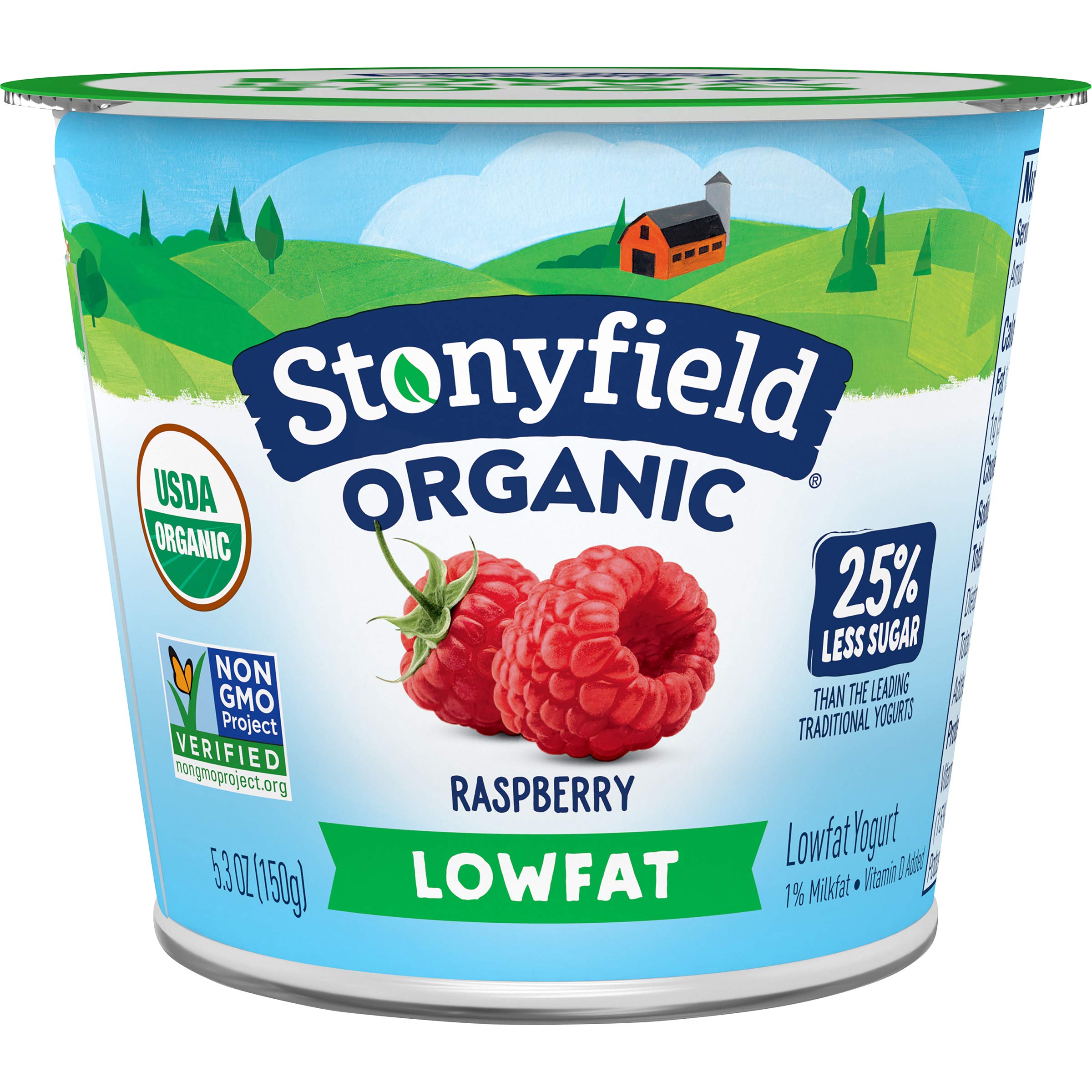 Algopix Similar Product 1 - Stonyfield Organic Yogurt Raspberry