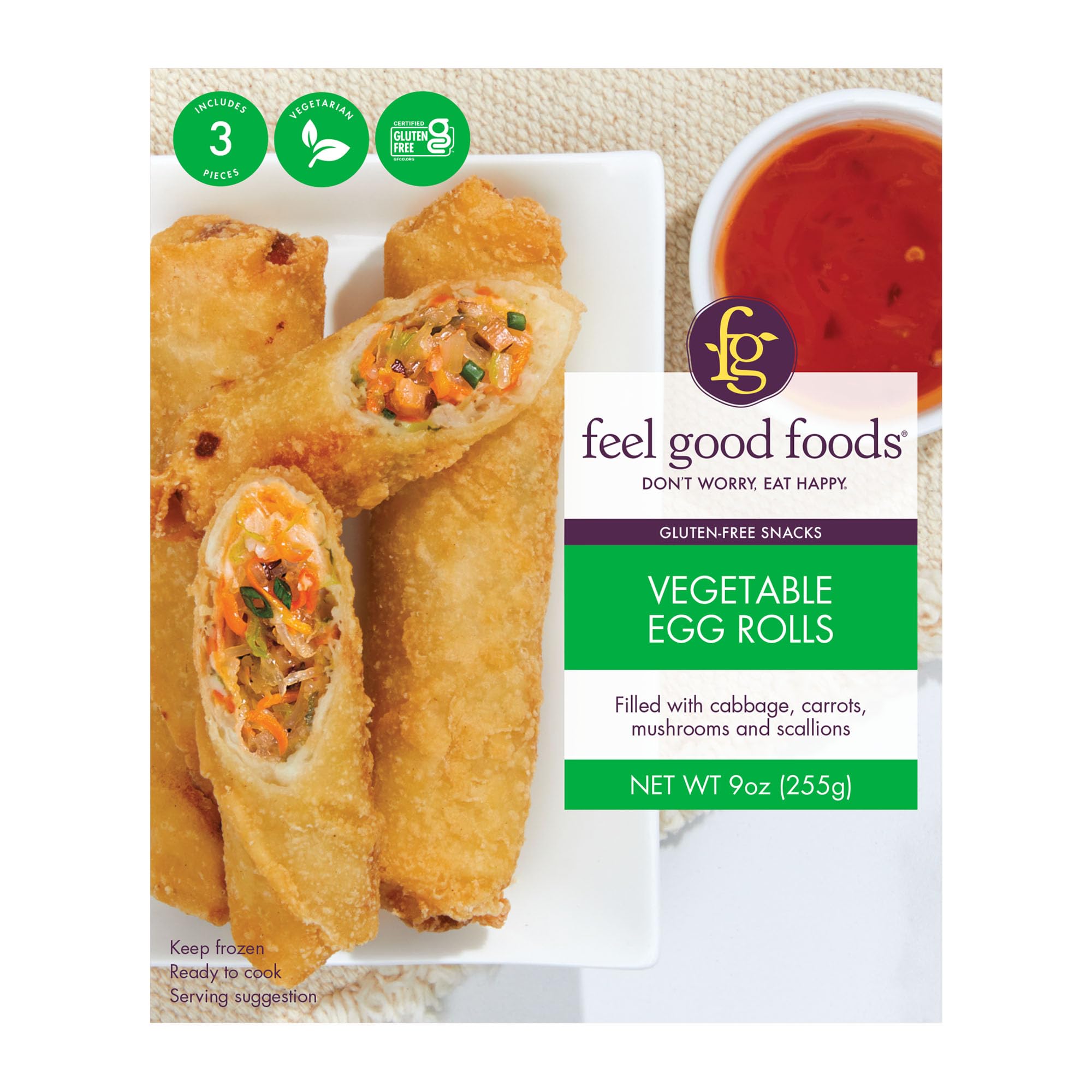 Algopix Similar Product 4 - Feel Good Foods Egg Rolls gluten free