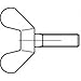 Algopix Similar Product 19 - TOOLCRAFT 106344 Wing Bolts M6 16 mm