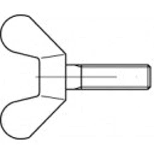 Algopix Similar Product 10 - TOOLCRAFT 106344 Wing Bolts M6 16 mm