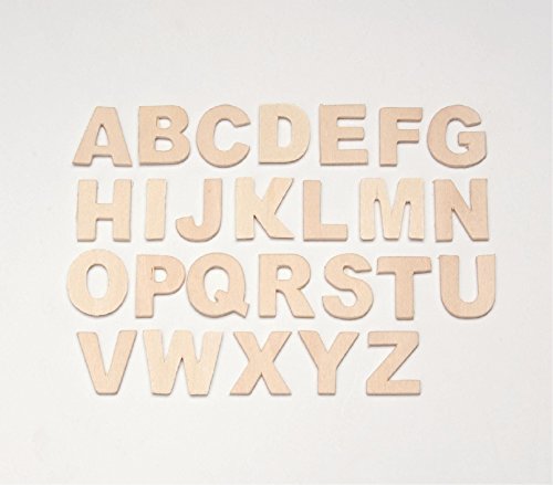 Algopix Similar Product 10 - Glorex Wooden Letters Pack of 26