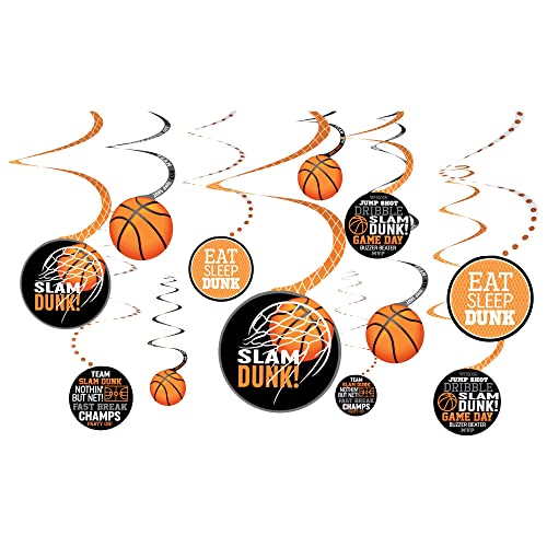 Algopix Similar Product 2 - Amscan Basketball Swirl Party