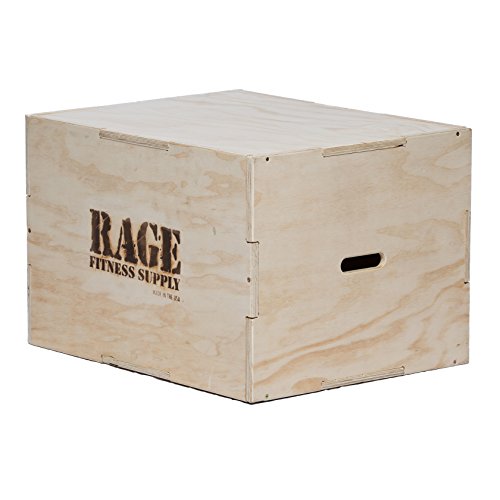 Algopix Similar Product 17 - Rage Fitness 3 in 1 Wood Plyo Box 20 x