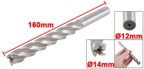 Algopix Similar Product 20 - uxcell Milling Cutter Straight 4 Flutes