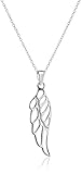 Algopix Similar Product 12 - Sterling Silver Angel Wing Drop Pendant