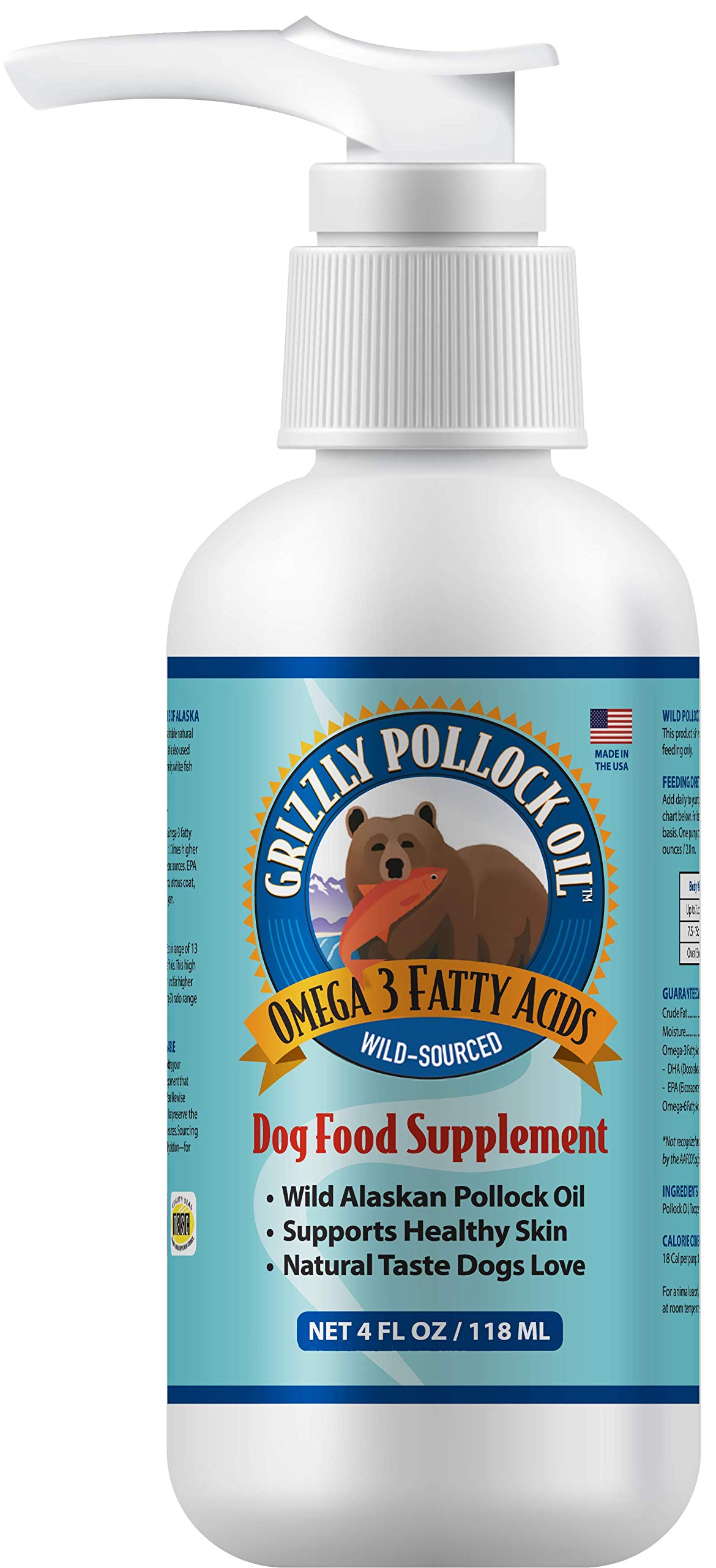 Algopix Similar Product 11 - Grizzly Pollock Oil Dog (4 oz)