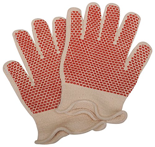 Algopix Similar Product 7 - Heat Resistant Gloves, White/Rust, L, PR