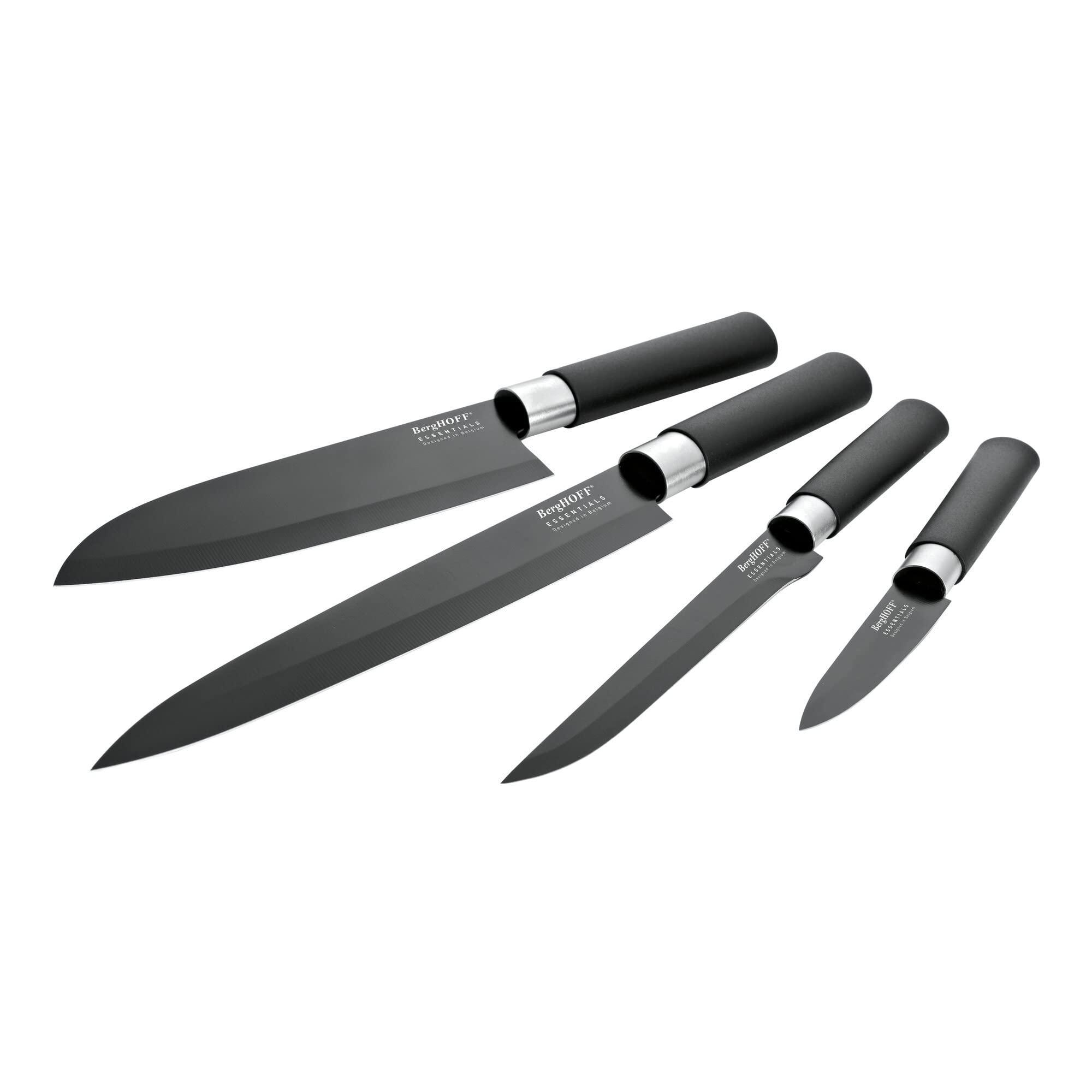 Algopix Similar Product 4 - BergHOFF Ceramic Coated 4Piece Black