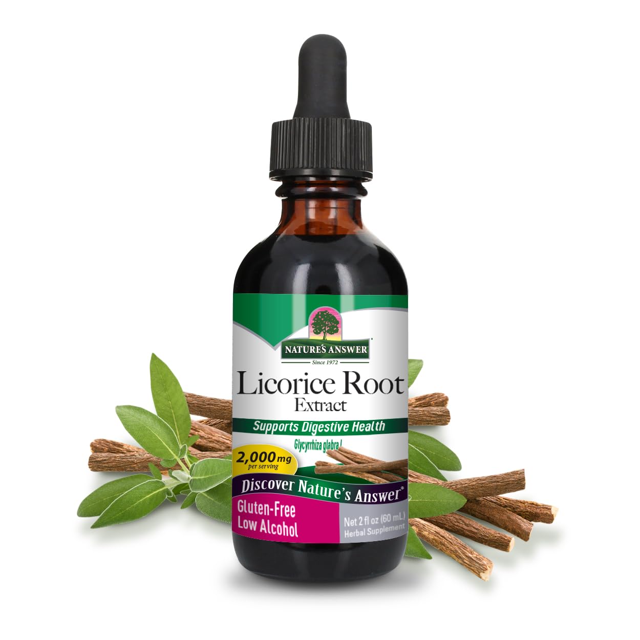 Algopix Similar Product 12 - Natures Answer Licorice Root