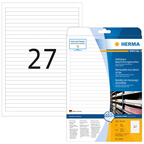 Algopix Similar Product 9 - HERMA 10022 Removable Inscription