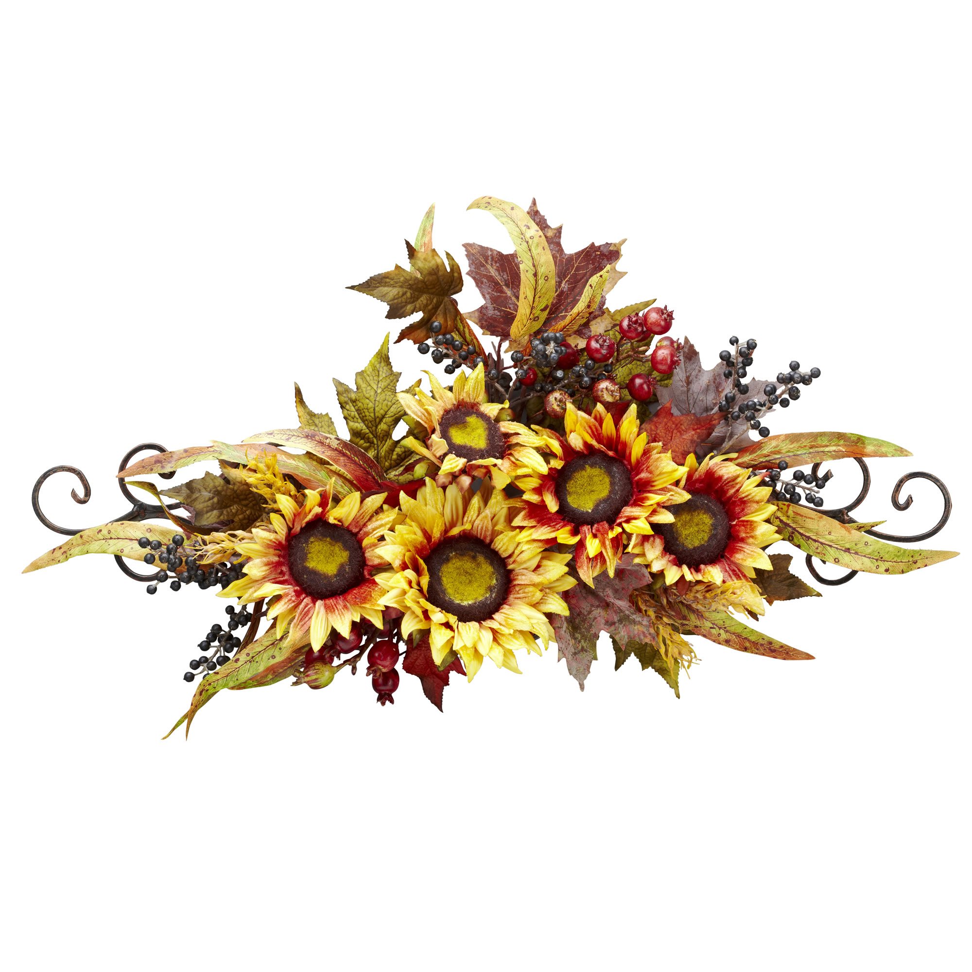 Algopix Similar Product 16 - Nearly Natural 4932 Sunflower Swag with