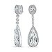 Algopix Similar Product 20 - Bridal Long Teardrop Cubic Zirconia