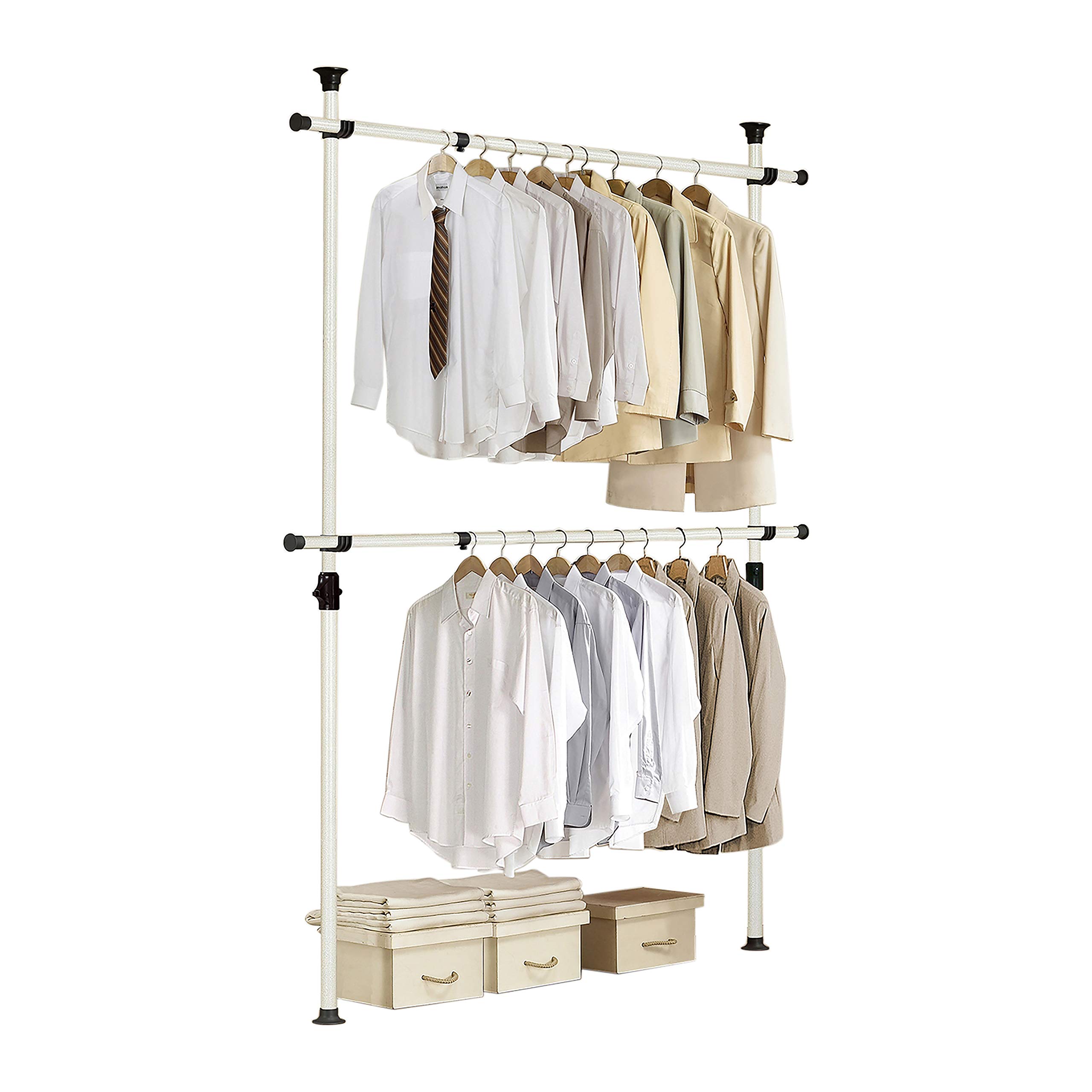 Algopix Similar Product 15 - PRINCE HANGER Rack Heavy Duty One Touch