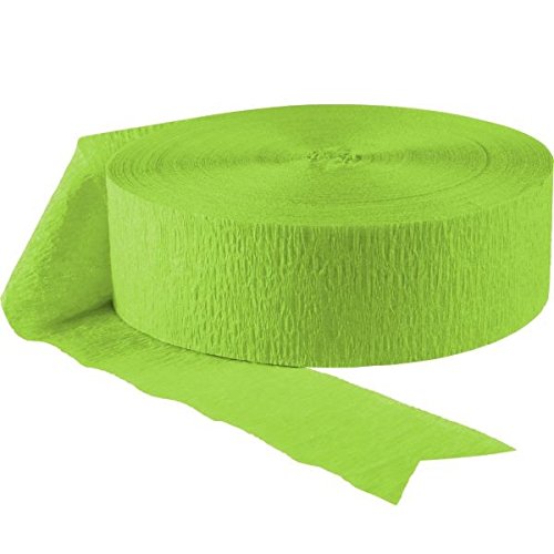 Algopix Similar Product 20 - Jumbo Roll Party Crepe Streamer  Kiwi