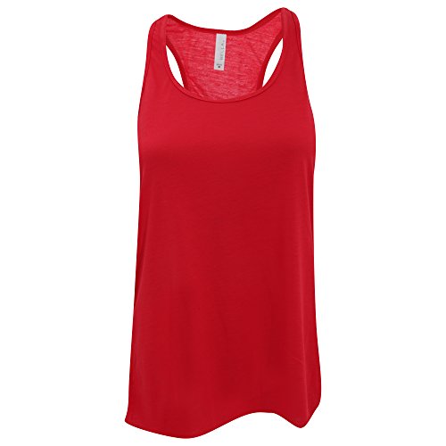 Algopix Similar Product 10 - Bella LadiesWomens Flowy Racerback