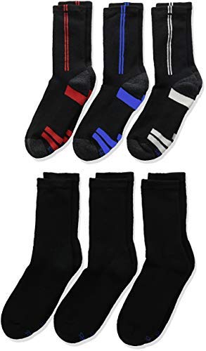 Algopix Similar Product 17 - Hanes Boys 6Pack EZ Short Crew Socks