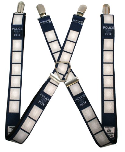 Algopix Similar Product 1 - Dr. Who - Police Call Box Suspenders