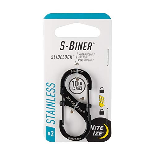 Algopix Similar Product 8 - Locking Carabiner, 2 in., Steel, Black