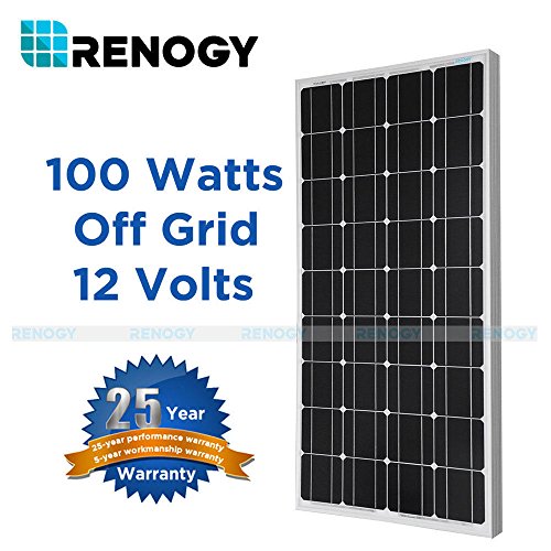 Algopix Similar Product 13 - Renogy 100W Watt Solar Panel Mono 12V