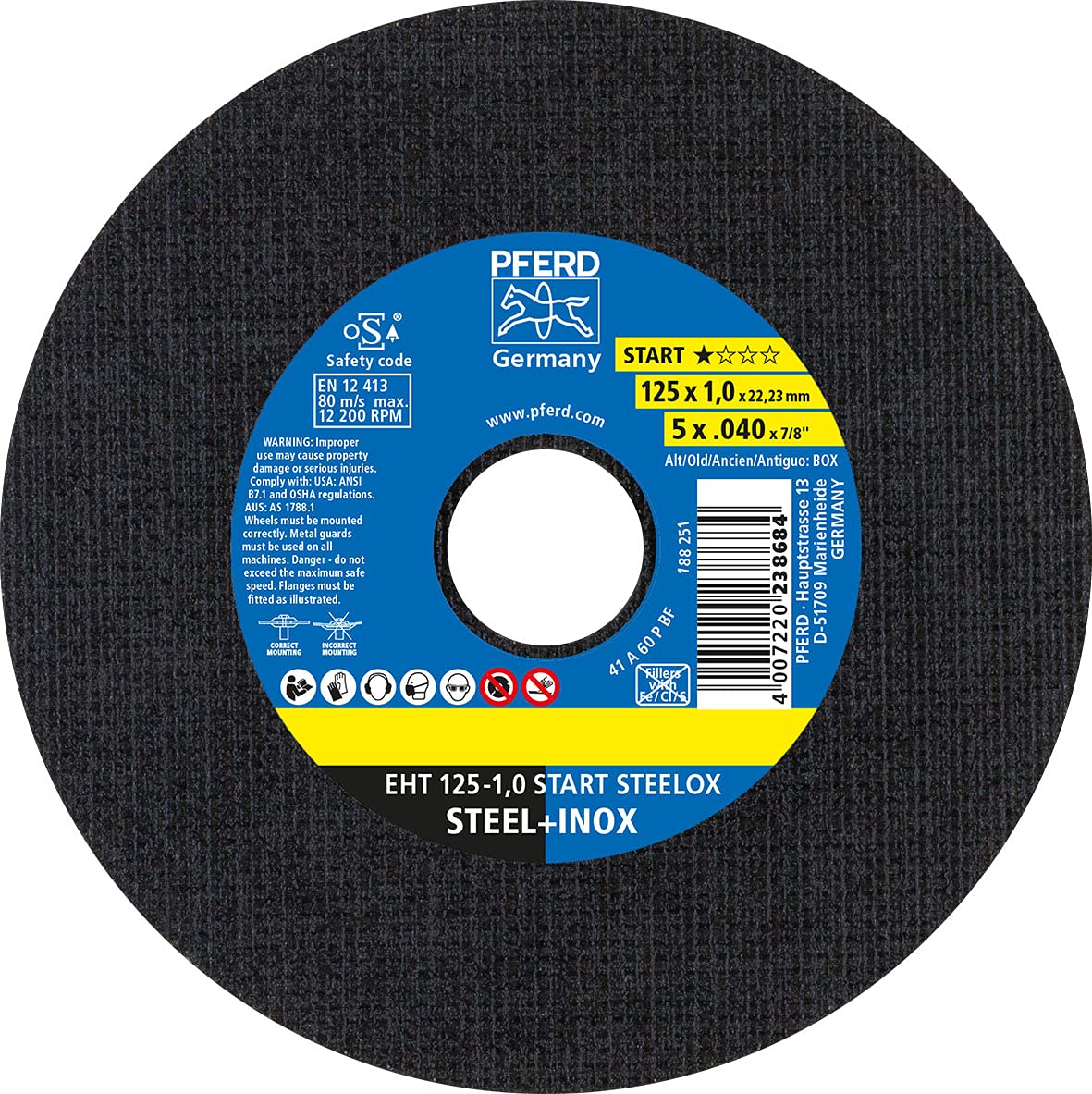 Algopix Similar Product 1 - PFERD 69120939 Trennscheibe 10 mm Box
