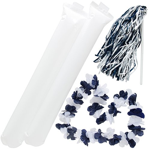Algopix Similar Product 11 - Shindigz Navy Blue and White Fan Spirit
