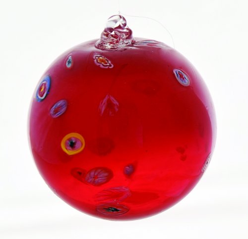 Algopix Similar Product 5 - Coloriscape Ornament Ball 4Inch Red
