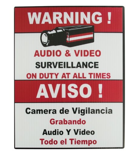 Algopix Similar Product 16 - Vonnic A1001 Surveillance Warning Sign