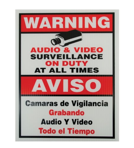 Algopix Similar Product 10 - Vonnic A1000 Surveillance Warning Sign