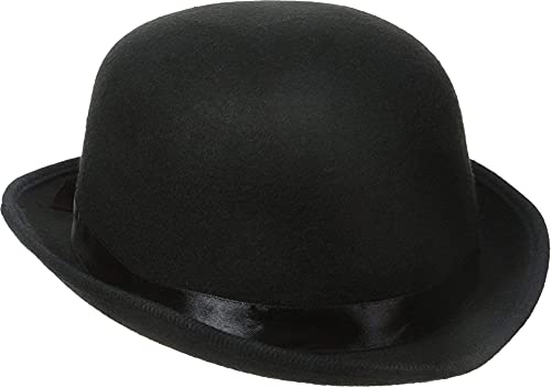 Algopix Similar Product 15 - jAc Black Felt Bowler Derby Hat Costume