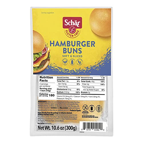 Algopix Similar Product 12 - Schar Gluten Free Hamburger Buns