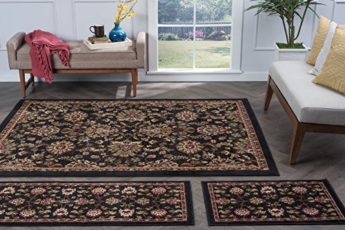 Algopix Similar Product 13 - Leanna Transitional Oriental Black