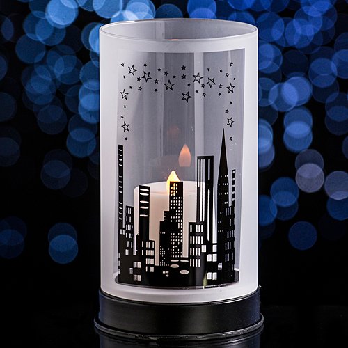 Algopix Similar Product 19 - City Skyline Candleholder Party